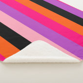 ハロウィンコンテンポラリーのストライプ シェルパブランケット (3/4)