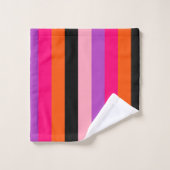 ハロウィンコンテンポラリーのストライプ バスタオルセット (ウォッシュタオル)