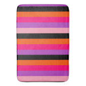 ハロウィンコンテンポラリーのストライプ バスマット (正面縦)