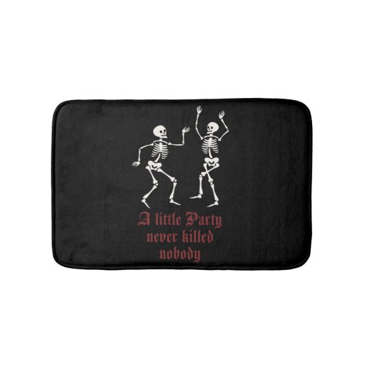 ハロウィンコンテンポラリースケルトン バスマット (正面)