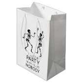 ハロウィンコンテンポラリースケルトン ミディアムペーパーバッグ (正面アングル)