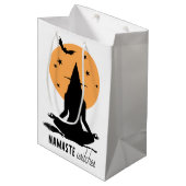 ハロウィンコンテンポラリーヨガ魔女 ミディアムペーパーバッグ (正面アングル)