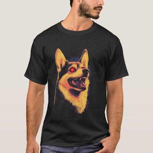 ハロウィンコーギー Tシャツ (正面)