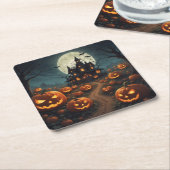 ハロウィンコースター スクエアペーパーコースター (アングル)