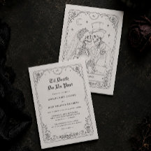 ハロウィンゴシックウェディングインビテーション 永遠に変わらぬ愛を