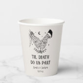 ハロウィンゴシックウェディングコーヒーTil Death 紙コップ (正面)