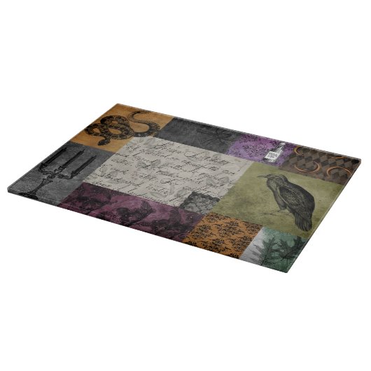 ハロウィンゴシック中世不気味薬品芸術 カッティングボード (角)