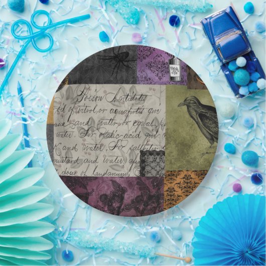 ハロウィンゴシック中世不気味薬品芸術 ペーパープレート (パーティー)