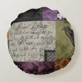 ハロウィンゴシック中世不気味薬品芸術 ラウンドクッション (裏面)