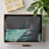 ハロウィンゴシック様式の魔女とジャック・オ・ランタン 薄葉紙 (ギフト)