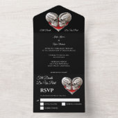 ハロウィンゴシック結婚ズ オールインワン招待状 (内側)