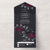 ハロウィンゴシック結婚ズ オールインワン招待状 (内側)