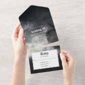 ハロウィンゴシック結婚ズ オールインワン招待状 (貼ってはがせる)