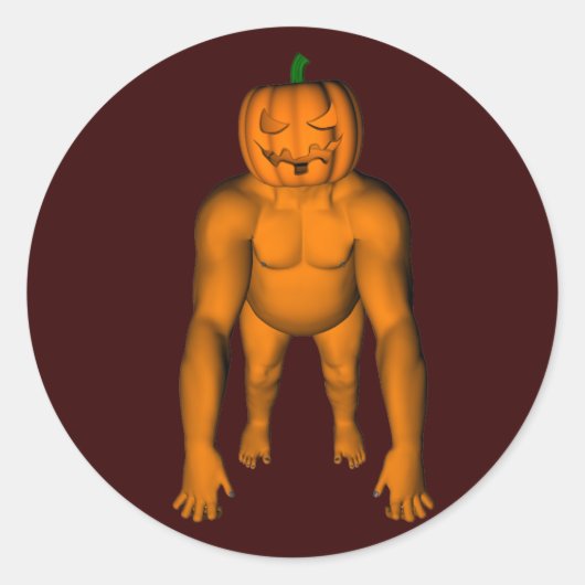ハロウィンゴリラ ラウンドシール (正面)