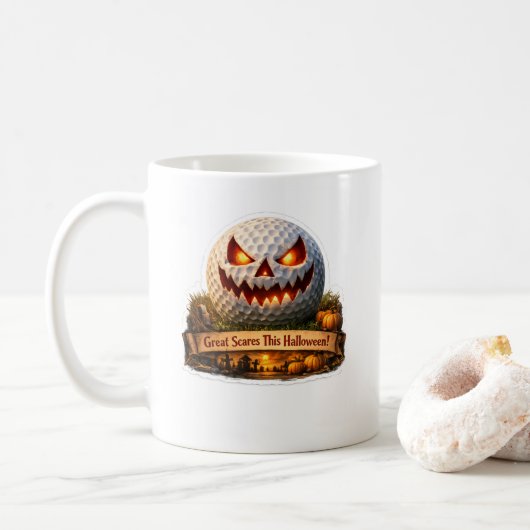 ハロウィンゴルフマグ コーヒーマグカップ (ドーナツ)
