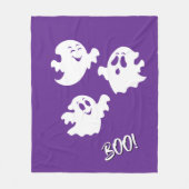 ハロウィンゴースト フリースブランケット (正面)