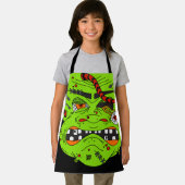 ハロウィンゴーリーフランケンシュタイングリーンモンスターキッズ エプロン (インサイチュ)