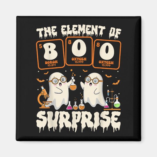 ハロウィンサイエンス幽霊先生The Element Of Sur マグネット (正面)