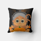 ハロウィンサル クッション (裏面)