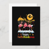 ハロウィンサンクスギビングクリスマスハッピーハロサンクスマス 招待状 (正面/裏面)