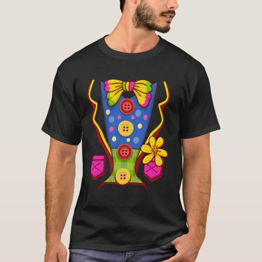 ハロウィンサーカス用ピエロ Tシャツ (正面)