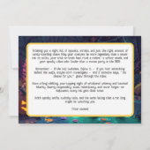 ハロウィンザーワーソイレのスプラッシュカード 招待状 (裏面)