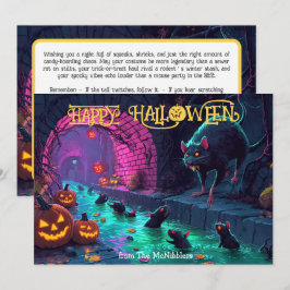 ハロウィンザーワーソイレのスプラッシュカード 招待状