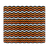 ハロウィンシェブロンストライプ切削盤 カッティングボード (正面)
