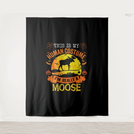 ハロウィンシカ タペストリー (正面)