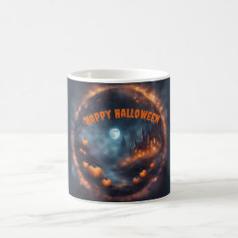 ハロウィンシティへの神秘的な門 コーヒーマグカップ