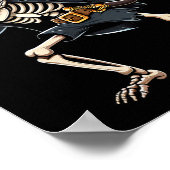 ハロウィンシャツボーイ男性へズキッズスケルトン海賊 ポスター (角)