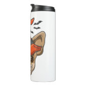 ハロウィンシャツ魔女チワワ衣装ギフト タンブラー (回転右)