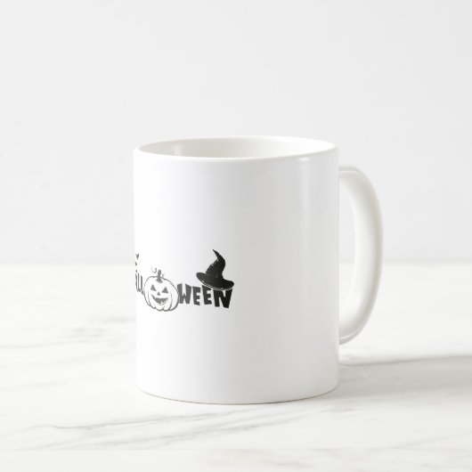 ハロウィンシャツ、おかしなハロウィンシャツ コーヒーマグカップ (正面右)