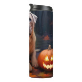 ハロウィンシャールペイとカボチャ怖い タンブラー (回転右)