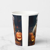 ハロウィンシャールペイとカボチャ怖い 紙コップ (右)