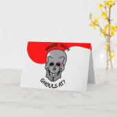 ハロウィンシュガースカル カード (黄色い花)