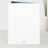 ハロウィンシュナウザーとカボチャ怖い カード (裏面)