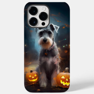 ハロウィンシュナウザーとカボチャ怖い Case-Mate iPhone 14 PRO MAXケース