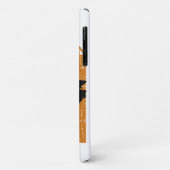 ハロウィンシュナウザーシルエットドッグ |オレンジカッコいい Case-Mate iPhoneケース (裏面/左)