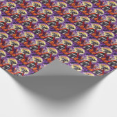 ハロウィンシュナウザーヴァンパイアパンプキンズ怖 ラッピングペーパー (角)