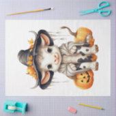 ハロウィンシリーズの赤ちゃん牛のデザイン2 薄葉紙 (クラフト)