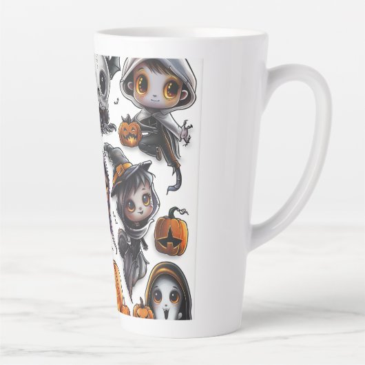 ハロウィンシリーズデジタルアートラテマグカップ カフェラテマグ (右)