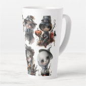 ハロウィンシリーズ_2デジタルアート カフェラテマグ (右アングル)