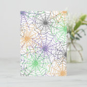 ハロウィンシンプルスパイダーのくもの巣模様 シーズンカード (スタンド正面)