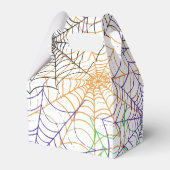 ハロウィンシンプルスパイダーのくもの巣模様 フェイバーボックス (裏面サイド)