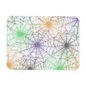 ハロウィンシンプルスパイダーのくもの巣模様 マグネット (横)