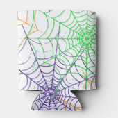 ハロウィンシンプルスパイダーのくもの巣模様 缶クーラー (裏面)