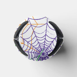 ハロウィンシンプルスパイダーのくもの巣模様 缶クーラー