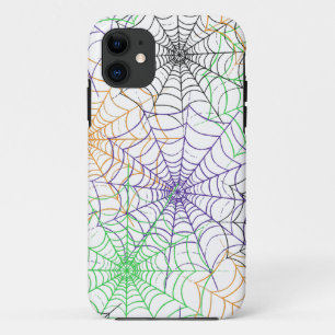 ハロウィンシンプルスパイダーのくもの巣模様 iPhone 11 ケース