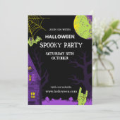 ハロウィンシンプル 招待状 (スタンド正面)